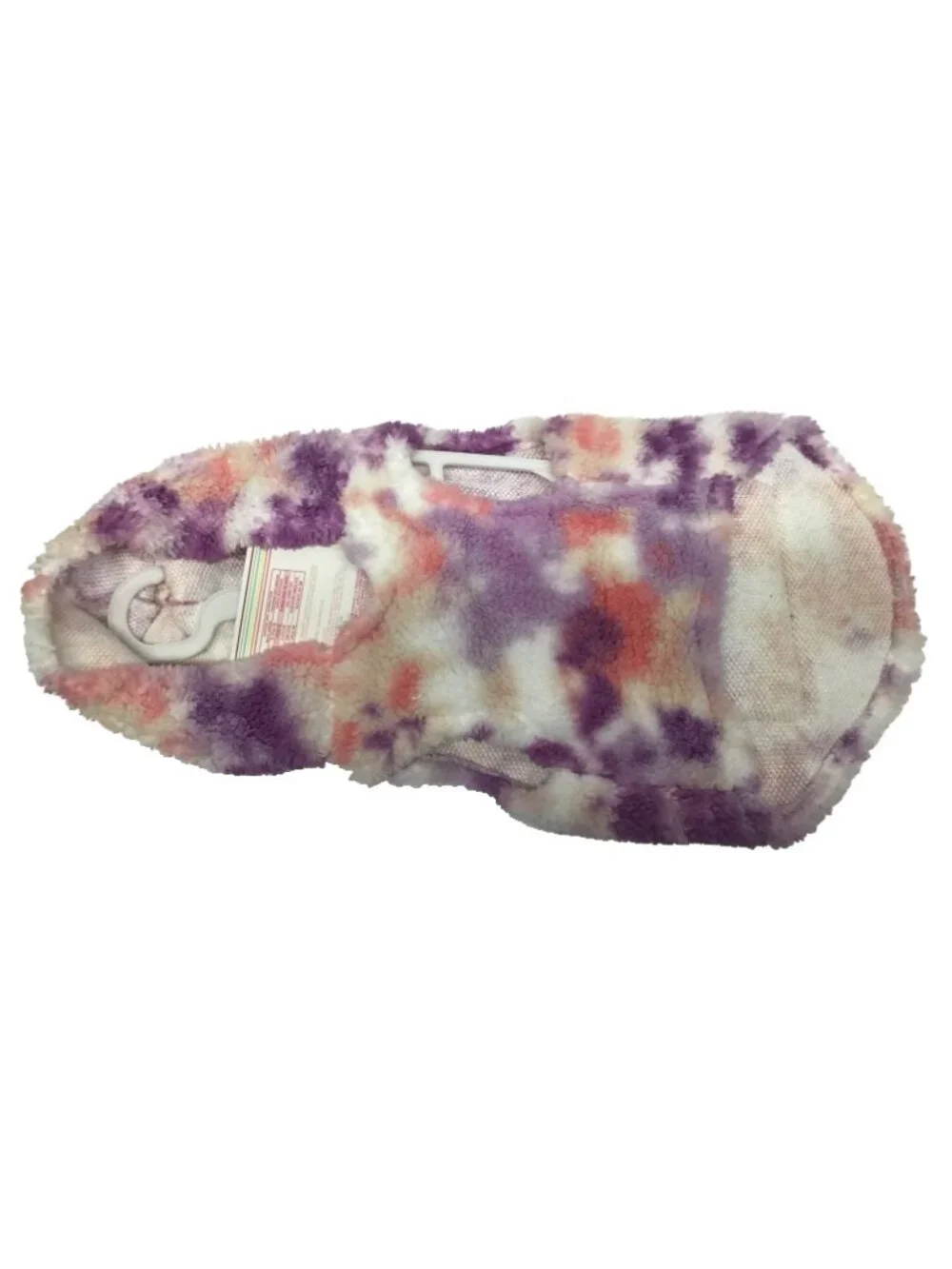 Justice Tie Dye Sherpa Pet Dog Hoodie with Zip Pocket Size XS